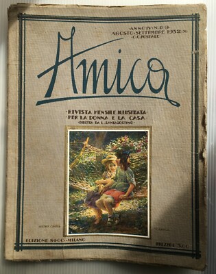 Rivista Amica, Settembre 1932: Futurismo, Depero E Dudovich