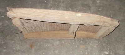 Antique Agricultural or Weaving Tool in Iron and Wood (19th Century)
