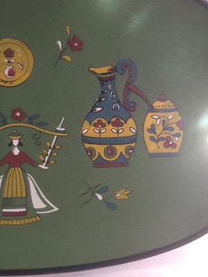 Design, Modernariato E Folklore Sardo: Vassoio Decorativo In Materiale Pressato