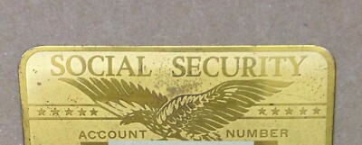 Tessera Da Collezione   Stati Uniti   Social Security