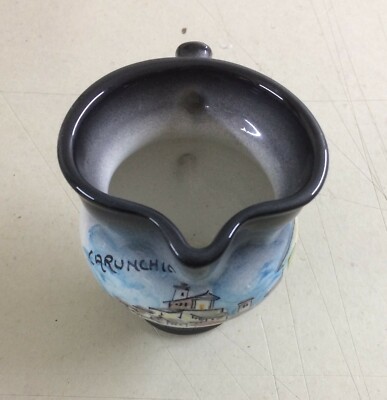 Carunchio: Piccola Brocca Decorativa In Ceramica Cunardo, Veduta Del Paese