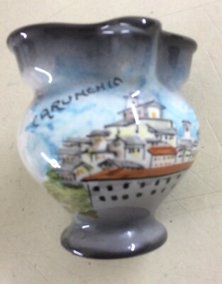 Carunchio: Piccola Brocca Decorativa In Ceramica Cunardo, Veduta Del Paese