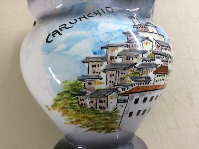 Abruzzo, Chieti, Veduta Di Carunchio, Soprammobile Da Collezione, Ceramica Cunardo