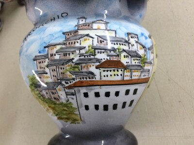 Abruzzo, Chieti, Veduta Di Carunchio, Soprammobile Da Collezione, Ceramica Cunardo