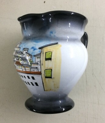 Abruzzo, Chieti, Veduta Di Carunchio, Soprammobile Da Collezione, Ceramica Cunardo