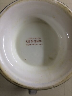 Abruzzo, Chieti, Veduta Di Carunchio, Soprammobile Da Collezione, Ceramica Cunardo