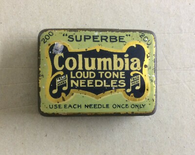 Musica   Grammofono   Astuccio Con Puntine Columbia Loud Tone Needles
