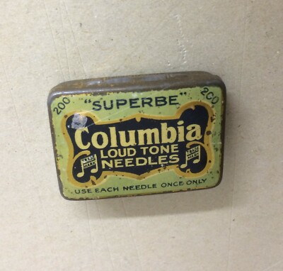 Musica   Grammofono   Astuccio Con Puntine Columbia Loud Tone Needles