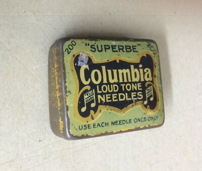 Musica   Grammofono   Astuccio Con Puntine Columbia Loud Tone Needles