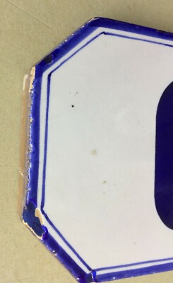 Mattonella Ottagonale In Ceramica Con Numero Civico 6