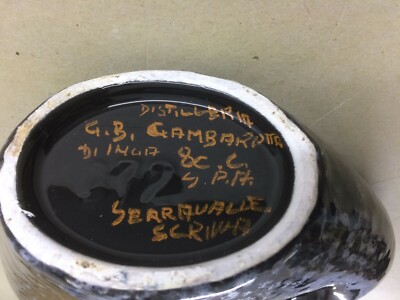 Arte Della Ceramica: Bottiglia Stilizzata G.B. Gambarotta, Serravalle Scrivia