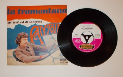 Antoine   La Tramontana / Io Voglio Andare In Guerra   Disco Vinile 45 Giri   Festival Di Sanremo 1968