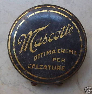 Footwear, Mascotte Shoe Polish, Sidol Firenze, Period Advertising Box
