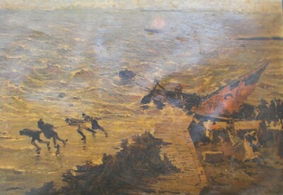 Arte: Pittura Dell'800, Decorativa Veduta Di Mosè Bianchi. Stampa Da Incorniciare