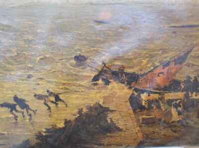 Arte: Pittura Dell'800, Decorativa Veduta Di Mosè Bianchi. Stampa Da Incorniciare