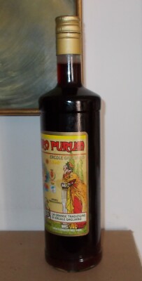 Amaro Purum Ercole Gagliano: Bottiglia Da Collezione Con Etichetta Araldica