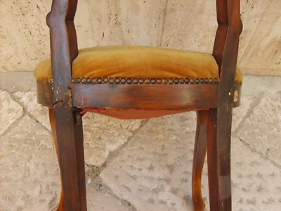 Sedia Imbottita Stile Luigi Filippo Da Restaurare