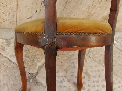 Sedia Imbottita Stile Luigi Filippo Da Restaurare