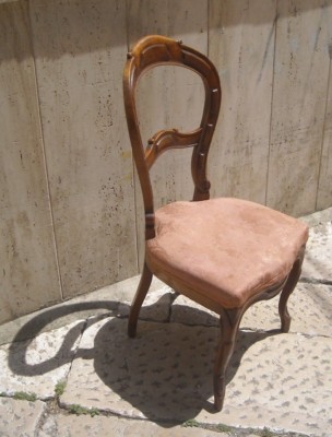 Arredamenti d'Epoca: Antica Sedia Imbottita Decorativa