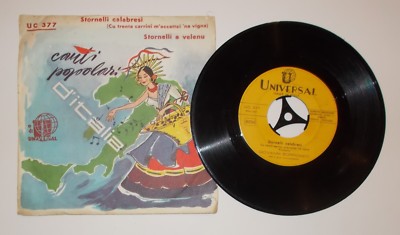 Musica, Folklore, Stornelli Calabresi, Borromeo, Disco Da Collezione, Vinile d'Epoca