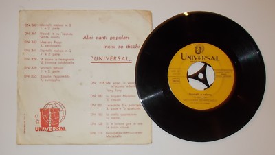 Musica, Folklore, Stornelli Calabresi, Borromeo, Disco Da Collezione, Vinile d'Epoca