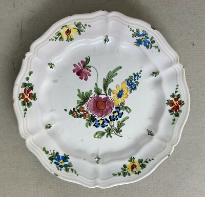 Ceramiche Da Collezione   Decori Floreali Policromi   Piatto Decorativo   Castelli