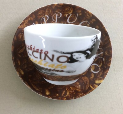 Tazza E Piattino Pubblicitari Per Caffetteria E Latte Macchiato