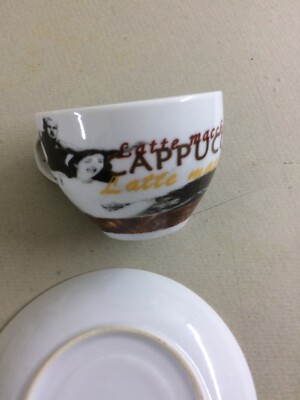 Tazza E Piattino Pubblicitari Per Caffetteria E Latte Macchiato