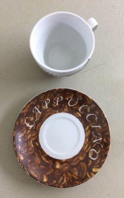 Tazza E Piattino Pubblicitari Per Caffetteria E Latte Macchiato