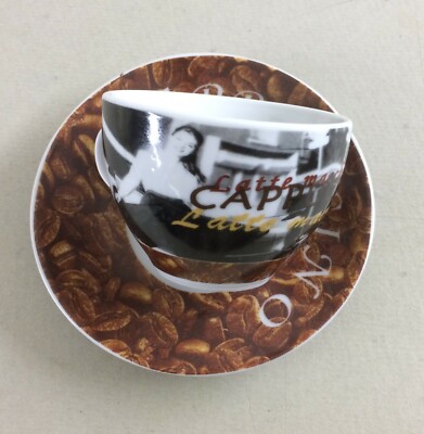 Tazza Da Collezione Per Cappuccino E Latte Macchiato Con Grafica Pubblicitaria
