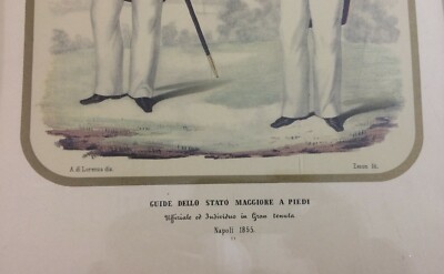 Guide Dello Stato Maggiore A Piedi: Ufficiale Ed Individuo In Gran Tenuta. Napoli, 1855 (reprint Zezon)