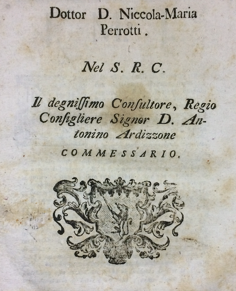 Notariato, Napoli, Forino: Eredità Perrotti E Controversia Giuridica, 1784