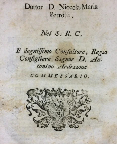 Notariat, Naples, Forino: Perrotti Inheritance and Legal Dispute, 1784