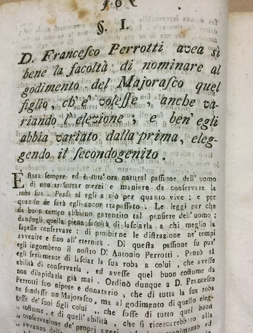 Notariat, Naples, Forino: Perrotti Inheritance and Legal Dispute, 1784