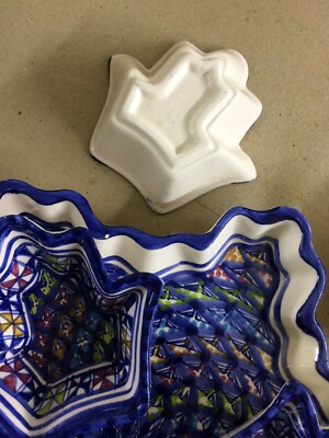 Complemento d'Arredo Decorativo In Ceramica Policroma Artistica: Set Da Antipastiera