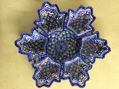 Complemento d'Arredo Decorativo In Ceramica Policroma Artistica: Set Da Antipastiera