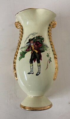 Vaso Figurato In Ceramica Esperia Con Scene Di Vendemmia E Costumi Popolari