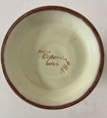 Vaso Figurato In Ceramica Esperia Con Scene Di Vendemmia E Costumi Popolari