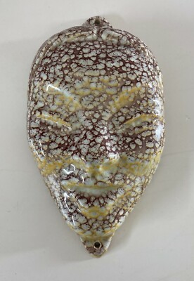 Commedia Dell'Arte: Maschera Decorativa Artistica, Scultura In Ceramica Policroma