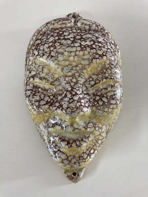 Commedia Dell'Arte: Maschera Decorativa Artistica, Scultura In Ceramica Policroma