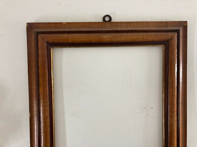 Cornice Antica Decorativa In Legno Di Noce, XIX Secolo