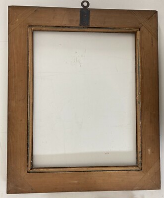 Cornice Antica Decorativa In Legno Di Noce, XIX Secolo