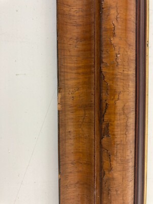 Cornice Antica Decorativa In Legno Di Noce, XIX Secolo