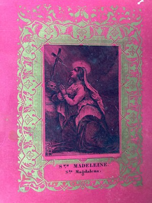 Arte Popolare Devozionale: Santa Maria Maddalena, Santino Litografico