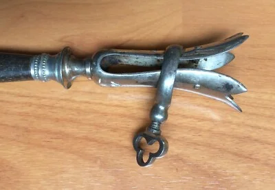 Vintage Gigot Holder in Bone and Chrome-Plated Metal