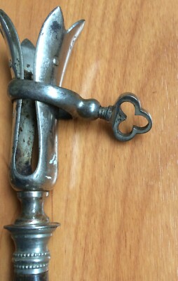 Porta Gigot d'Epoca In Osso E Metallo Cromato