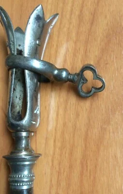 Vintage Gigot Holder in Bone and Chrome-Plated Metal