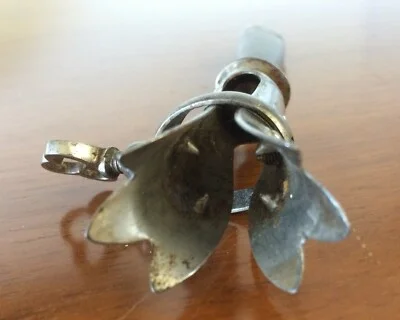 Vintage Gigot Holder in Bone and Chrome-Plated Metal