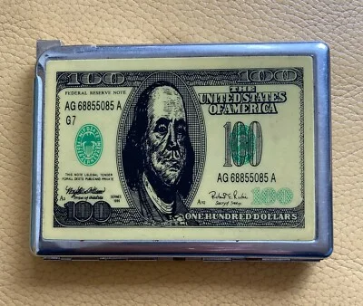 Metal Cigarette Case with Built-in Lighter, Wild Turkey