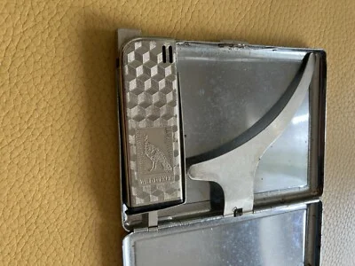Metal Cigarette Case with Built-in Lighter, Wild Turkey